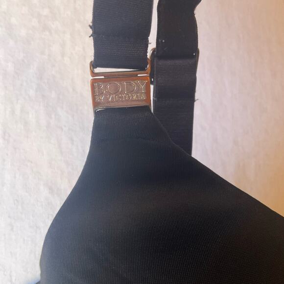 Body By Victoria Wired Bra size 38D, Solid Black, Smooth and Silky - Picture 3 of 8